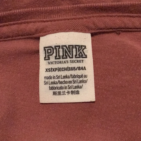 PINK VS ROSE GOLD OMBRÉ BLING TEE - Picture 4 of 5